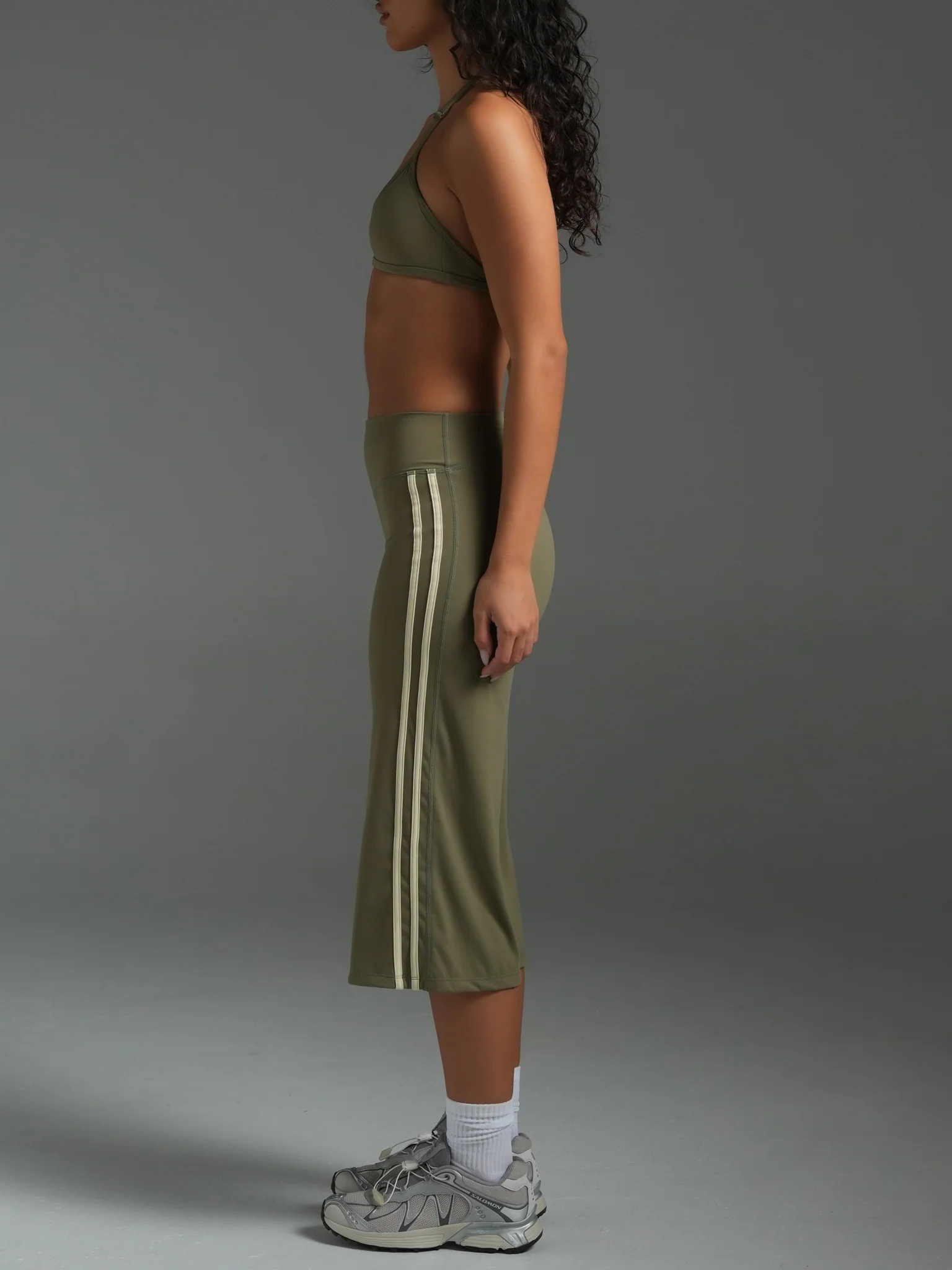 FLX Stripe Wide Leg Capris - Image 4